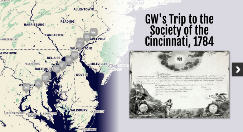 George Washington's Trip to the Society of the Cincinnati, 1784
