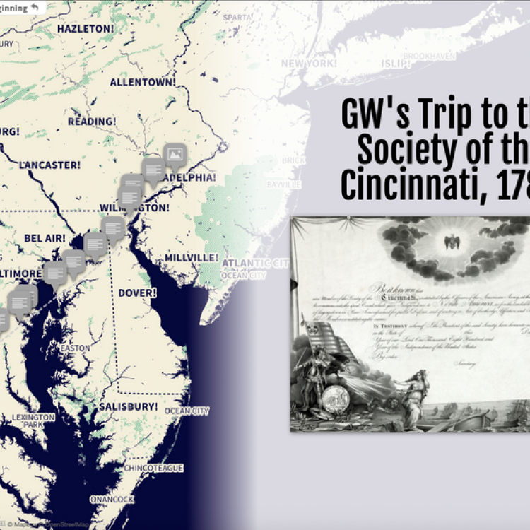 George Washington's Trip to the Society of the Cincinnati, 1784
