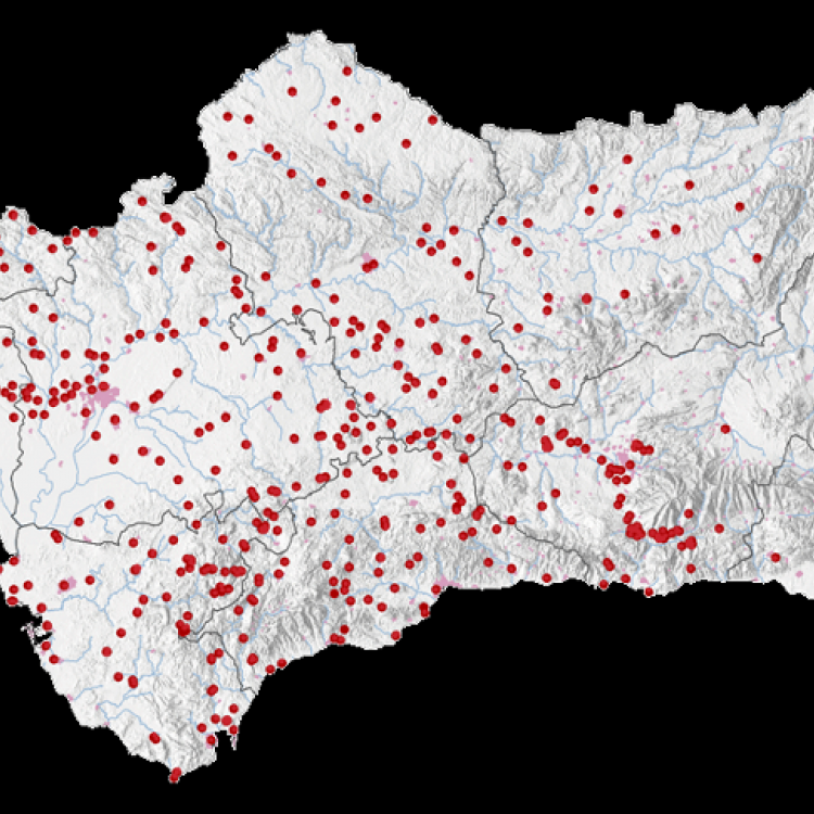 Mapa de fosas de víctimas de la guerra civil y posguerra en Andalucía