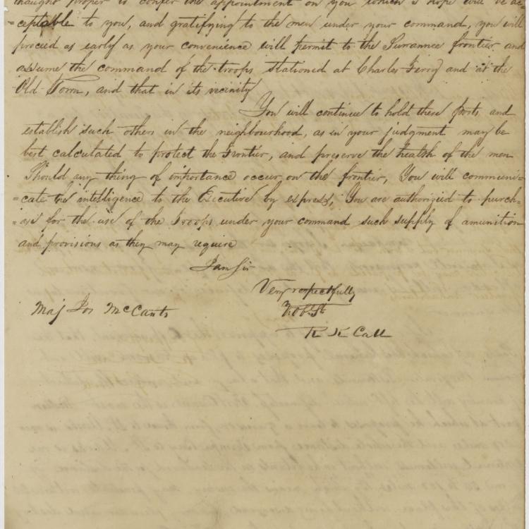 Letterbook of Governor Richard Keith Call
