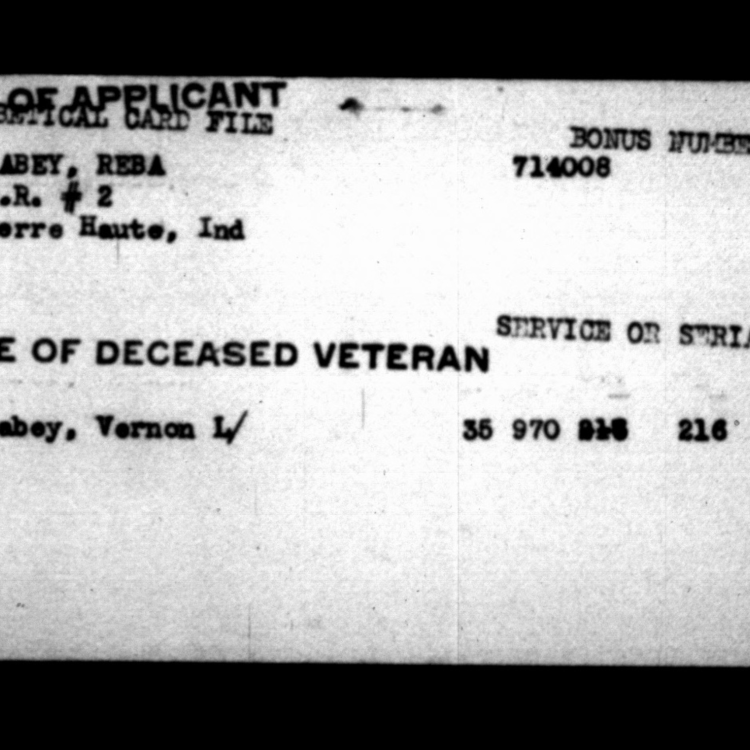 Indiana Deceased World War II Veterans