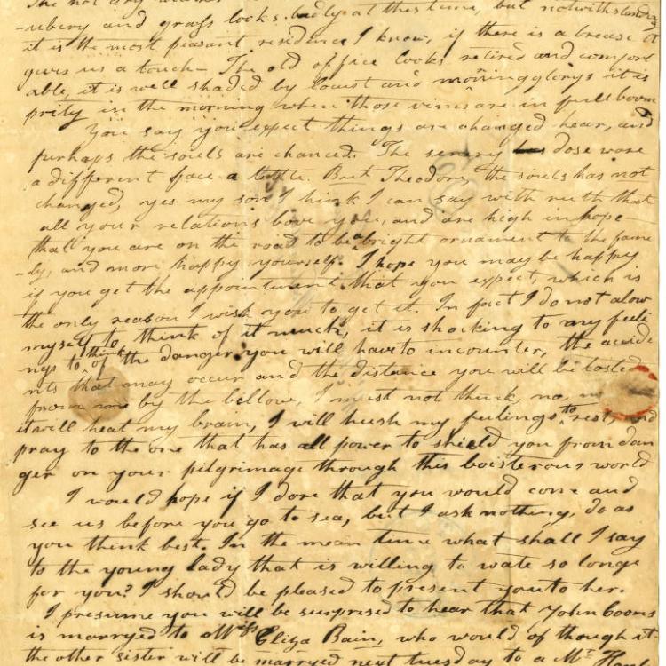 Thomas T. Sloan letter collection