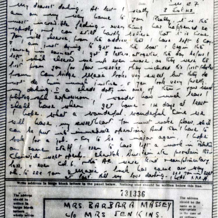 Letters from World War II: J.H. Massey